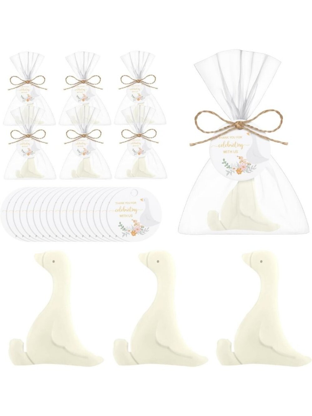 40 Pcs Cute Goose Soap Party Favors | Fun Silly Goose Gifts for Guests